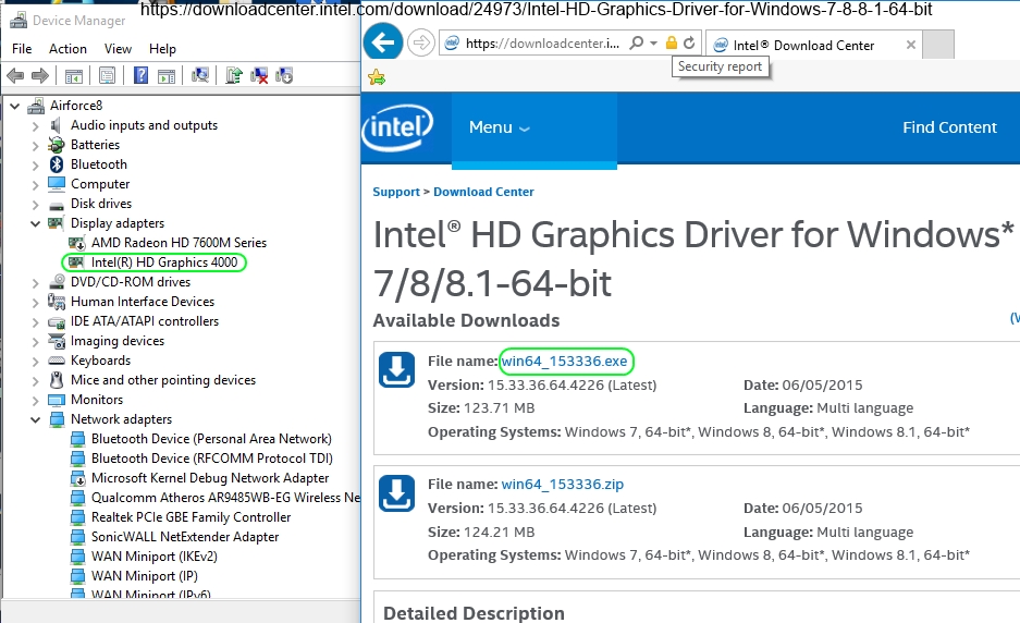 intel adapter download windows 10